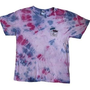 90s Monopoly tie dye fun graphic tee